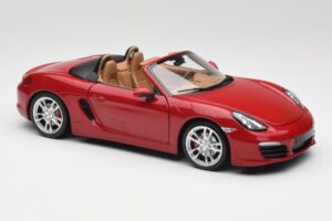 Porsche Boxster 981 S Guards Rood Minichamps 1:18 110062031 Metaal — afbeelding 6 van 8