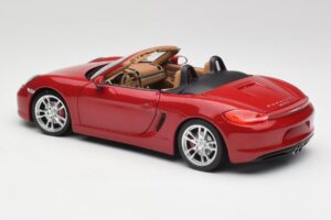 Porsche Boxster 981 S Guards Rood Minichamps 1:18 110062031 Metaal — afbeelding 7 van 8