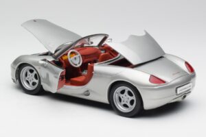 Porsche Boxster 986 Zilver Maisto 1:18 37800-M3 Metaal — afbeelding 5 van 8