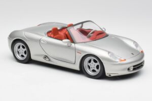 Porsche Boxster 986 Zilver Maisto 1:18 37800-M3 Metaal — afbeelding 6 van 8