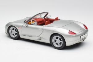 Porsche Boxster 986 Zilver Maisto 1:18 37800-M3 Metaal — afbeelding 7 van 8