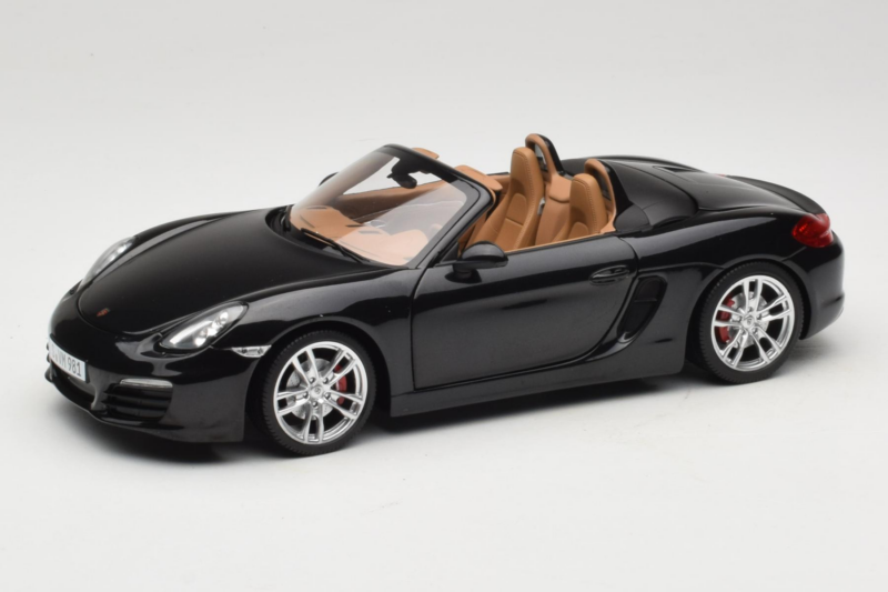 Porsche Boxster S 981 Basalt Black Minichamps 1:18 WAP0210160C Metaal