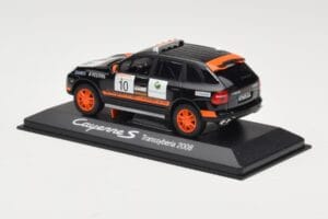 Porsche Cayenne 955 S Transsyberia #10 Zwart Oranje 2008 Minichamps 1:43 WAP02001819 Metaal — afbeelding 3 van 4