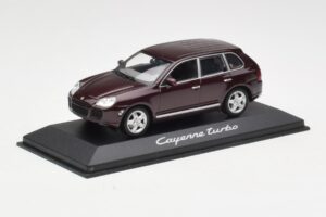 Porsche Cayenne 955 Turbo Donkerrood Minichamps 1:43 WAPC2000113 Metaal — afbeelding 2 van 4