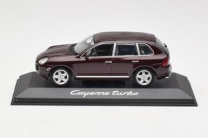 Porsche Cayenne 955 Turbo Donkerrood Minichamps 1:43 WAPC2000113 Metaal