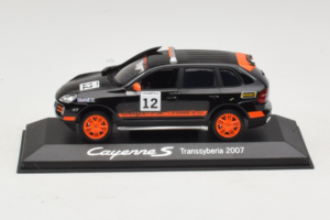Porsche Cayenne S #12 Transsyberia 2007 Zwart Oranje Minichamps 1:43 WAP02000918 Metaal