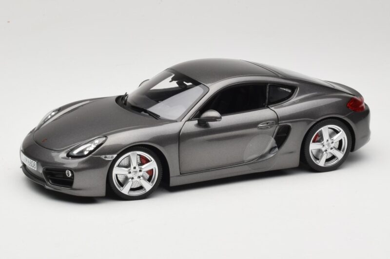 Porsche Cayman 981 S Grijs Minichamps 1:18 WAP0210070D Metaal