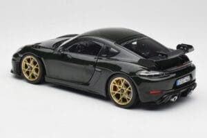 Porsche Cayman GT4 RS 982 Weissach Package Brewster Green Norev 1:18 187250 Metaal — afbeelding 7 van 8