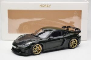 Porsche Cayman GT4 RS 982 Weissach Package Brewster Green Norev 1:18 187250 Metaal — afbeelding 8 van 8