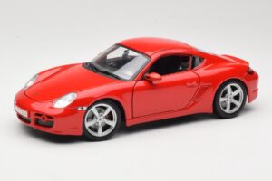 Porsche Cayman S 987.2 Rood Maisto 1:18 31122 Metaal