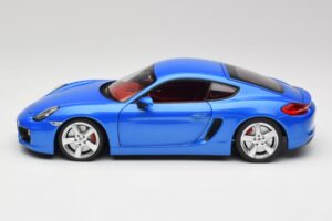 Porsche Cayman 981 S Aqua Blauw Metallic Minichamps 1:18 110062221 Metaal — afbeelding 4 van 8