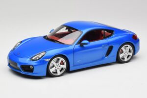 Porsche Cayman 981 S Aqua Blauw Metallic Minichamps 1:18 110062221 Metaal