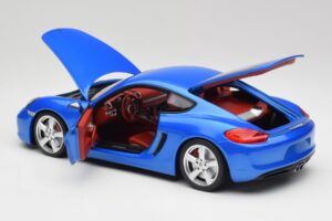 Porsche Cayman 981 S Aqua Blauw Metallic Minichamps 1:18 110062221 Metaal — afbeelding 5 van 8