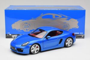 Porsche Cayman 981 S Aqua Blauw Metallic Minichamps 1:18 110062221 Metaal — afbeelding 8 van 8