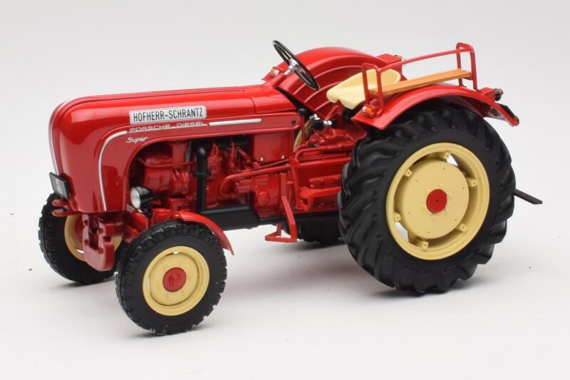 Porsche-Diesel Super Tractor Hofherr Schrantz Rood Minichamps 1:18 109183071 Metaal