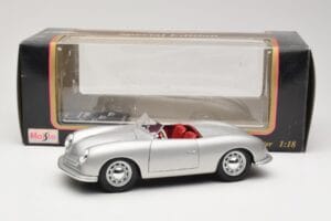 Porsche No. 1 Typ 356 Roadster Zilver Maisto 1:18 50324 Metaal — afbeelding 8 van 8