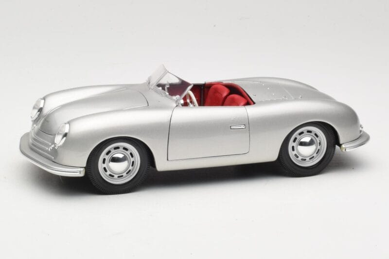 Porsche No. 1 Typ 356 Roadster Zilver Maisto 1:18 50324 Metaal