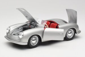 Porsche No. 1 356 Roadster Fish Zilver Maisto 1:18 31853 Metaal — afbeelding 2 van 8