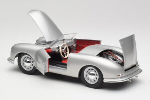 Porsche No. 1 356 Roadster Fish Zilver Maisto 1:18 31853 Metaal — afbeelding 5 van 8