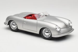 Porsche No. 1 356 Roadster Fish Zilver Maisto 1:18 31853 Metaal — afbeelding 6 van 8