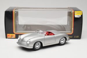 Porsche No. 1 356 Roadster Fish Zilver Maisto 1:18 31853 Metaal — afbeelding 8 van 8
