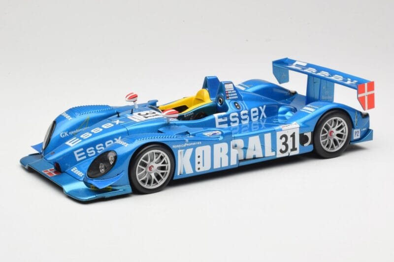 Porsche RS Spyder LMP2 #31 Team Essex C. Elgaard / J. Nielsen / K. Poulsen 24 Hours of Le Mans 2008 Norev 1:18 187519 Metaal