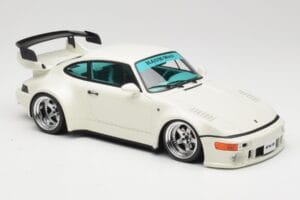 Porsche RWB 911 964 Flat Nose Grand Prix White GT Spirit 1:18 GT506 Hars — afbeelding 4 van 6