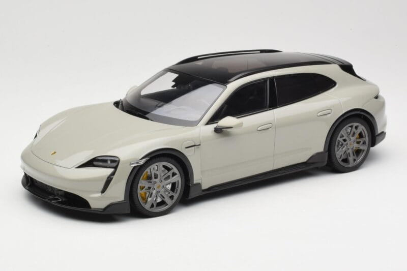 Porsche Taycan Cross Turismo Turbo S Chalk Grey Minichamps 1:18 155069302 Metaal