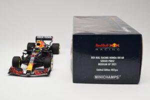 Red Bull Racing Honda RB16B #11 S. Perez Mexican GP 2021 Minichamps 1:18 110211911 Metaal — afbeelding 6 van 6