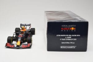 Red Bull Racing RB16 #23 A. Albon 4th Place Styrian GP 2020 Minichamps 1:18 110200223 Metaal — afbeelding 6 van 6