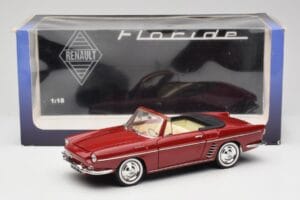 Renault Floride Cabriolet Rood Norev 1:18 185175 Metaal — afbeelding 8 van 8