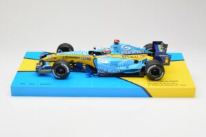 Renault R25 #5 F. Alonso 2nd Place British GP 2005 Minichamps 1:18 147051105 Metaal