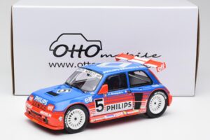 Renault R5 Maxi Turbo #5 Philips J-L. Busquet Superproduction 1987 Otto 1:18 OT1094 Hars — afbeelding 6 van 6