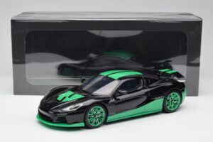 Rimac Nevera Record Monochrome Zwart GT Spirit 1:18 GT916 Hars — afbeelding 6 van 6