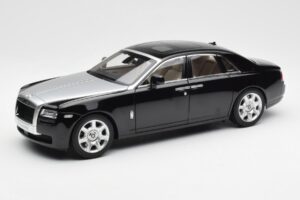 Rolls-Royce Ghost Zwart & Zilver Kyosho 1:18 008802BKS2 Metaal