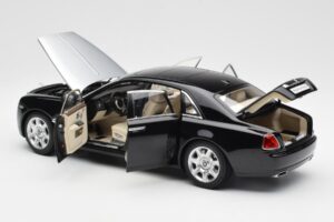 Rolls-Royce Ghost Zwart & Zilver Kyosho 1:18 008802BKS2 Metaal — afbeelding 5 van 8