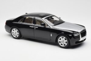 Rolls-Royce Ghost Zwart & Zilver Kyosho 1:18 008802BKS2 Metaal — afbeelding 6 van 8