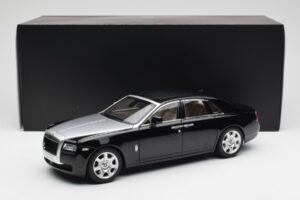 Rolls-Royce Ghost Zwart & Zilver Kyosho 1:18 008802BKS2 Metaal — afbeelding 8 van 8