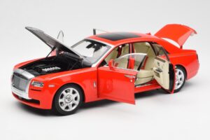 Rolls-Royce Ghost Rood & Zilver Kyosho 1:18 008802RS Metaal — afbeelding 2 van 8