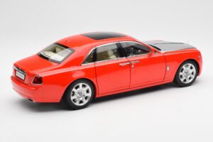 Rolls-Royce Ghost Rood & Zilver Kyosho 1:18 008802RS Metaal — afbeelding 3 van 8