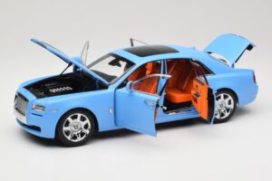 Rolls-Royce Ghost Series I Lichtblauw Kyosho 1:18 08802LB Metaal — afbeelding 2 van 8
