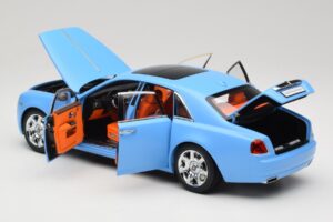 Rolls-Royce Ghost Series I Lichtblauw Kyosho 1:18 08802LB Metaal — afbeelding 5 van 8