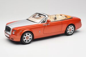 Rolls-Royce Phantom Drophead Coupe Mandarin Oranje Kyosho 1:18 08871P Metaal