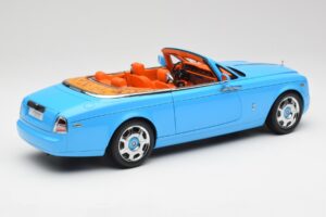 Rolls-Royce Phantom Drophead Coupe Powder Blauw Kyosho 1:18 08871BL Metaal — afbeelding 5 van 10