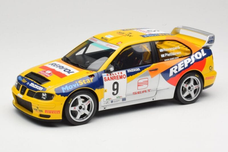 SEAT Cordoba WRC Evo 2 #9 H. Rovanpera / R. Pietilainen Rally San Remo 1999 Otto 1:18 OT483 Hars