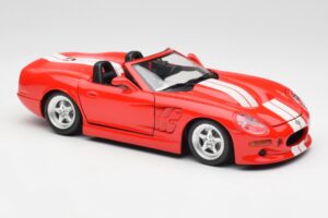 Shelby Series 1 Cabriolet Rood Bburago 1:18 3353 Metaal — afbeelding 6 van 8