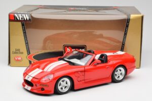 Shelby Series 1 Cabriolet Rood Bburago 1:18 3353 Metaal — afbeelding 8 van 8