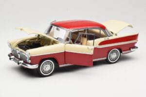 Simca Chambord Rood & Ivoor Norev 1:18 185721 Metaal — afbeelding 2 van 8