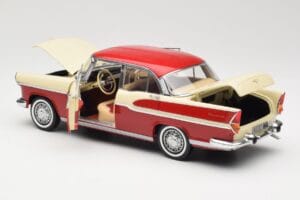 Simca Chambord Rood & Ivoor Norev 1:18 185721 Metaal — afbeelding 5 van 8