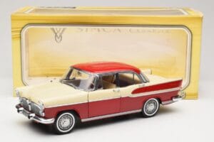 Simca Chambord Rood & Ivoor Norev 1:18 185721 Metaal — afbeelding 8 van 8
